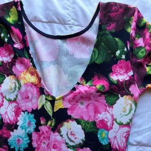 Floral black dress 💕🌷🌸🌺🌼🌿